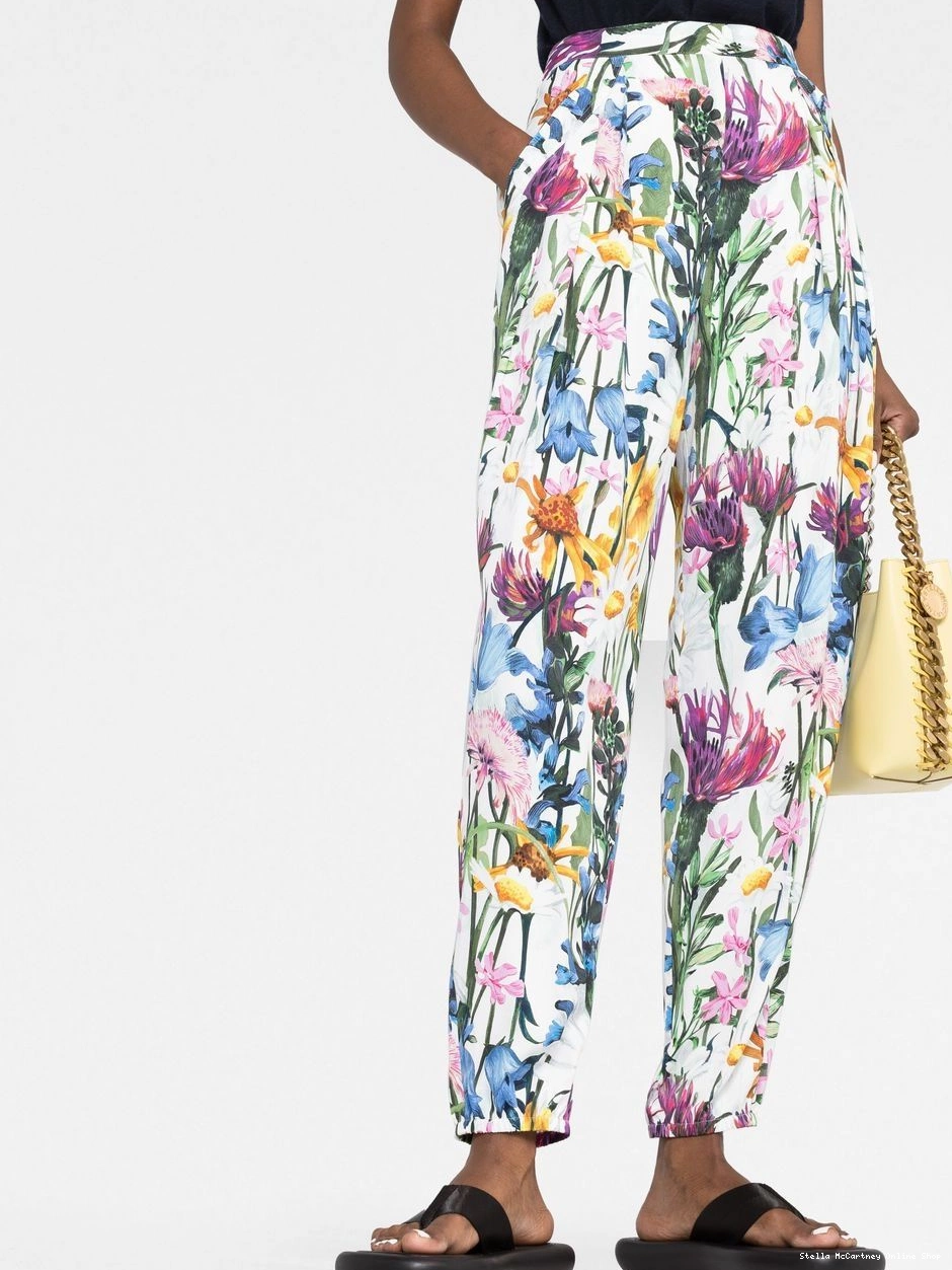 Cheap floral-print trousers tappered Stella McCartney Women 0406